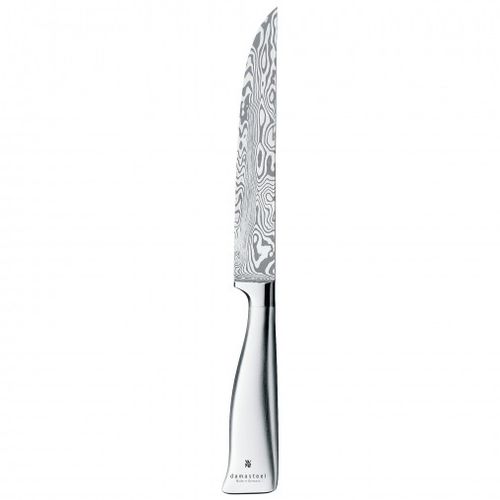 Faca de trinchar com cabo de metal - DAMASTEEL : 18.8033.9998 - WMF - com lâmina de aço damasco