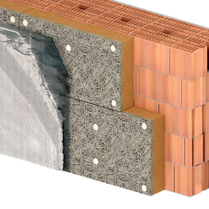 Painel isolante duplo de elevado desempenho - EXTERNAL WALLS - CELENIT - núcleo em poliestireno expandido / núcleo em poliestireno extrudido / núcleo isolante em fibra de madeira