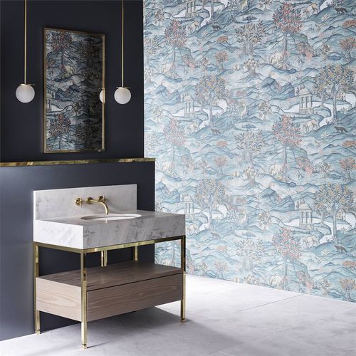 Papel de parede contemporâneo - STAND WOOD  - Zoffany - com natureza / com animais / efeito de tecido