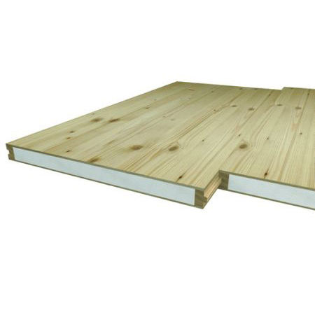 Painel sanduíche para telhado - ISOSANDWICH® TOP - ISOSYSTEM - para parede / para piso / face em madeira