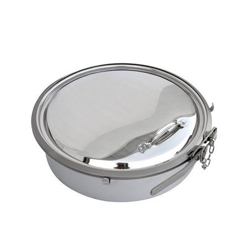 Alçapão para tanque - B XXX SC SERIES - OFFICINA MECCANICA LEONI s.r.l. - circular / em aço inoxidável
