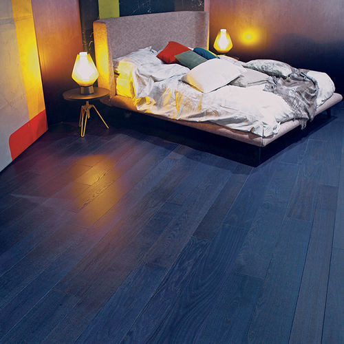 Piso estruturado - True Indigo - BERTI PAVIMENTI LEGNO - em carvalho / escovado / envernizado