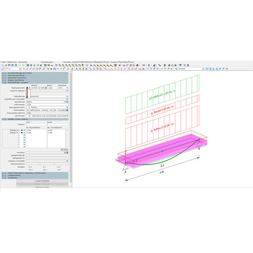 Software de projetos - CONTINUOUS BEAMS - DIETRICH'S AG - de análise / de cálculo / para estrutura de madeira