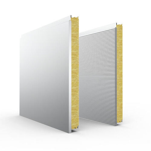 Painel sanduíche para fachada - MODULE 4 - ARCELORMITTAL Long - núcleo de lã mineral