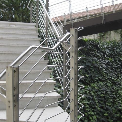 Guarda-corpo metálico - steelmura - MURA - com barras / para ambiente externo / para escada