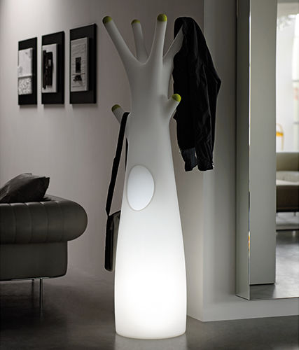 Cabideiro de piso - GODOT LIGHT - PLUSt COLLECTION - de design original / em polietileno / branco