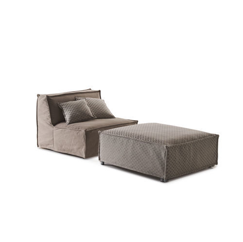 Puff contemporâneo - Tommy - Milano Bedding - em tecido / quadrado / modular