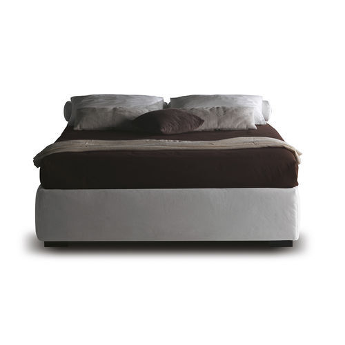Cama de casal - Barbados - Milano Bedding - contemporânea / estofada / com box baú