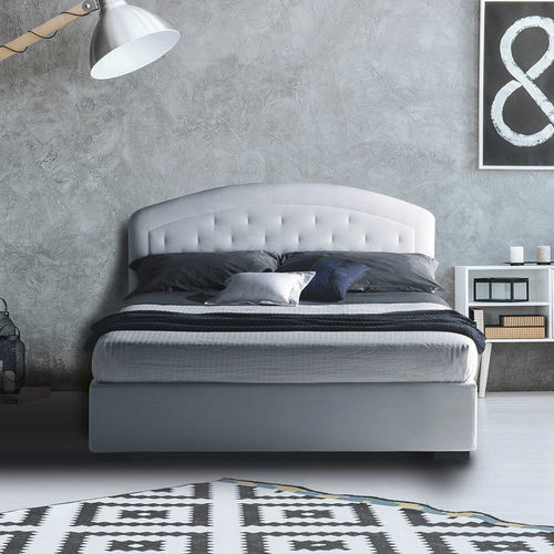 Cama de casal - Moorea - Milano Bedding - contemporânea / estofada / com cabeceira