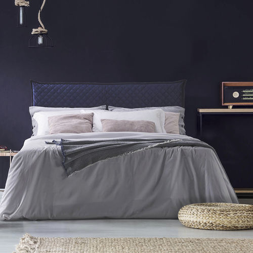 Cama de casal - Bahamas - Milano Bedding - contemporânea / estofada / com cabeceira