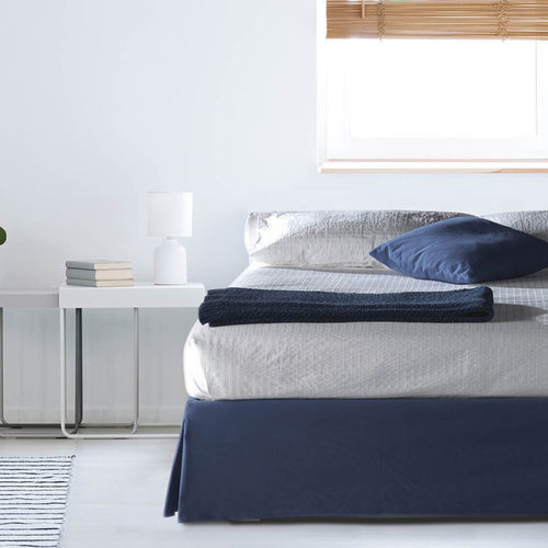 Cama de casal - Haiti-mantovana - Milano Bedding - contemporânea / estofada / com box baú