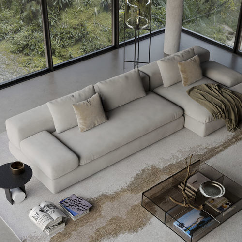 Sofá modular - Rufus - Milano Bedding - cama / contemporâneo / em tecido