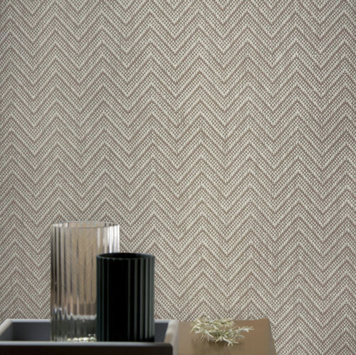 Papel de parede contemporâneo - NT 099 - Misha wallcoverings - em fibras naturais / estampado / efeito de tecido