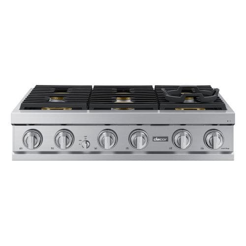 Cooktop a gás - DTT36T960GS/DA - dacor - 6 bocas / de bancada / com botões