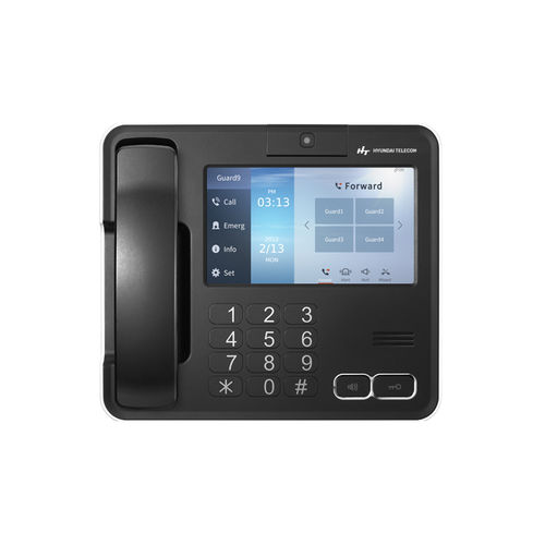 Vídeo-porteiro preto - HMS-N1070 - Hyundai Telecom - unidade externa / unidade interna / com câmera