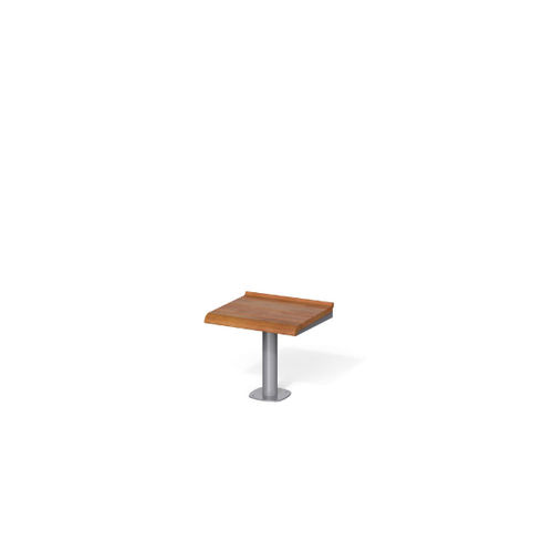 Banqueta contemporânea - BREAK TIME W - METALCO - em madeira / com base de aço revestido a pó / com pé central