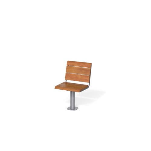 Cadeira contemporânea - BREAK TIME W - METALCO - para ambiente externo / em madeira / com base de aço revestido a pó