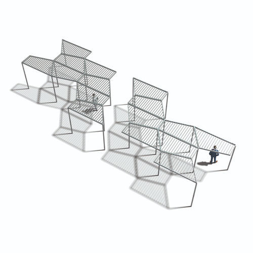 Estrutura de sombreamento para espaço público - OMBRA IN CITTÀ: TILE - METALCO - para áreas urbanas