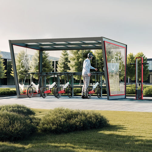 Abrigo polivalente para espaço público - GATEWAY - METALCO - para áreas urbanas