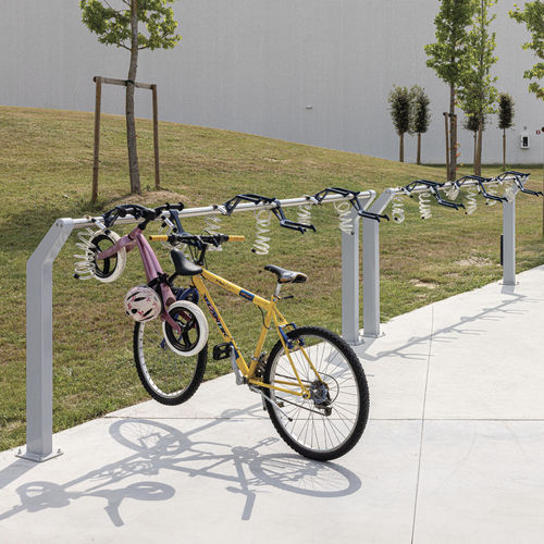 Bicicletário de piso - BIELLA - METALCO - com sistema de segurança / antivandalismo / para espaço público