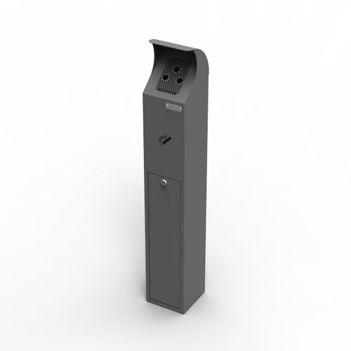 Cinzeiro de pé - ONDA MINI - LAB23 - em aço galvanizado / para ambiente externo / para espaço público