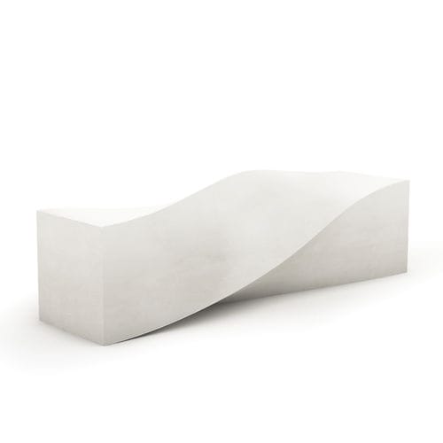 Banco para espaço público de design original - S DECORATION - LAB23 - em material compósito / sem encosto / sem braços