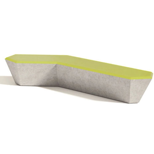 Banco para espaço público contemporâneo - FUKSAS L - LAB23 - em material compósito / sem encosto / sem braços