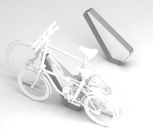 Bicicletário de piso - ARTU' - LAB23 - com sistema de segurança / para espaço público / para áreas urbanas