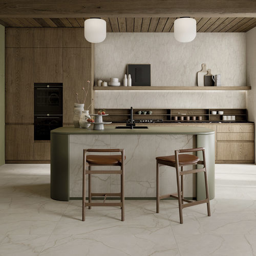 Placas de revestimento em grés porcelanato - ELEGANCE - Alfalux - em mármore / polida / para ambiente interno