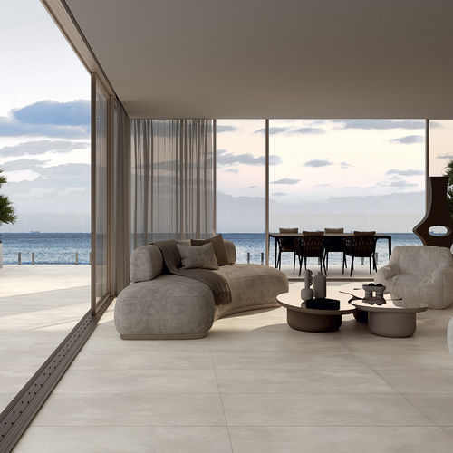 Placas de revestimento em grés porcelanato - CEMENTART - Alfalux - em cimento / fosca / para ambiente interno
