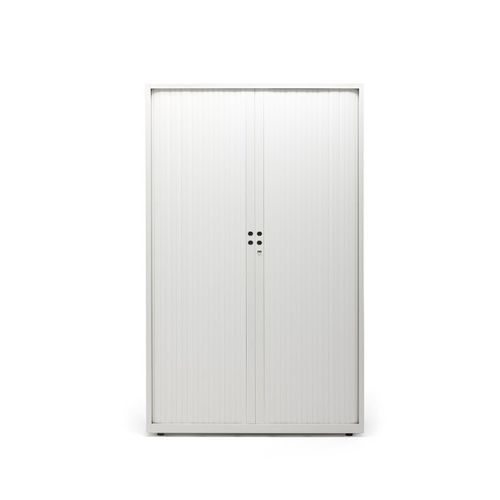 Armário de arquivo baixo - META - Gispen - alto / metálico / com portas persiana deslizantes