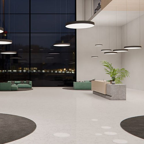 Luminária técnica pendente - LUNA-R G2  - GLAMOX - de LED / redonda / quadrada