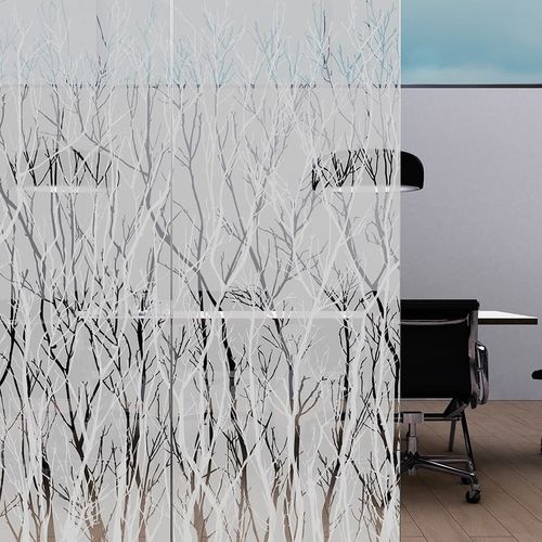 Painel de vidro de segurança - BRANCHES - Skyline Design - laminado / temperado / decorado