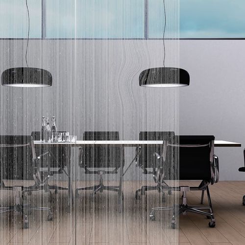 Painel de vidro de segurança - THREADS 2 - Skyline Design - laminado / temperado / decorado