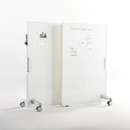 Quadro magnético - THESIS - Teknion - freestanding / em vidro / com rodízios