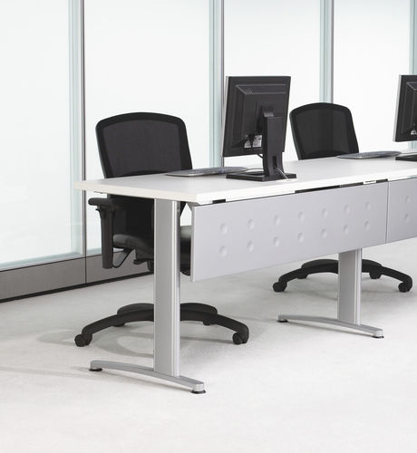 Mesa contemporânea - EXPANSION TRAINING - Teknion - em arame / com base metálica / retangular