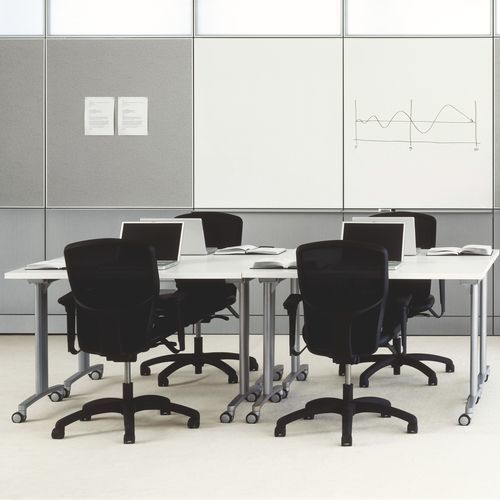 Mesa para treinamento contemporânea - EXPANSION  - Teknion - metálica / em carvalho / em laminado