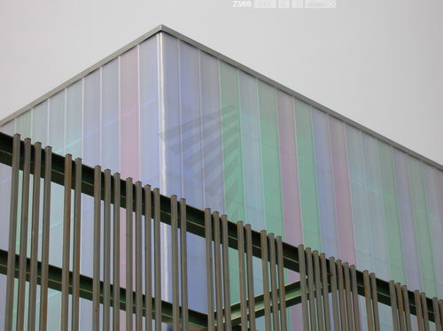 Placa de policarbonato alveolar - PC 2560-12 in varying colours - Rodeca GmbH - para edifício