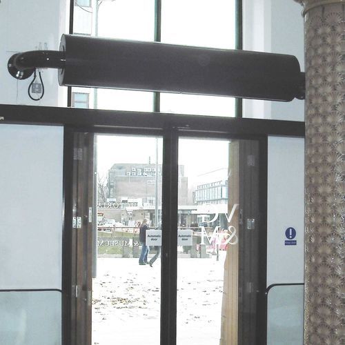 Cortina de ar de piso - RUND - airtecnics - de parede / industrial / profissional