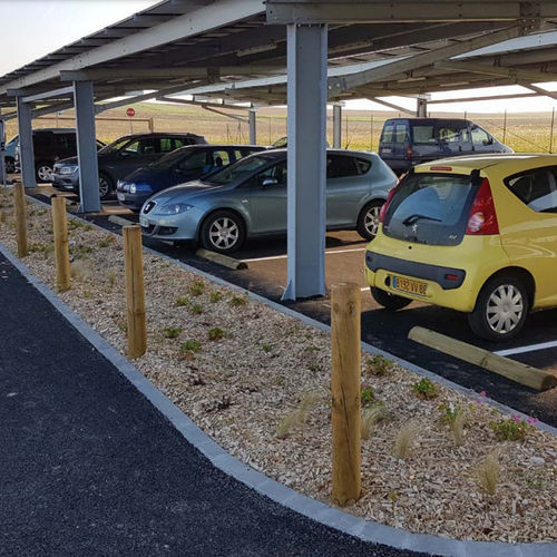 Balizador de proteção - SRI 100 series - Rondino - em madeira / para espaço público / para parque de estacionamento