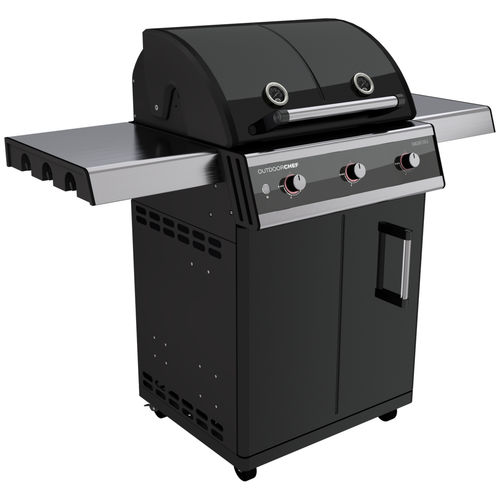Churrasqueira a gás - DUALCHEF 315 G - Outdoor Chef - com rodízios / em aço pintado / em aço inoxidável