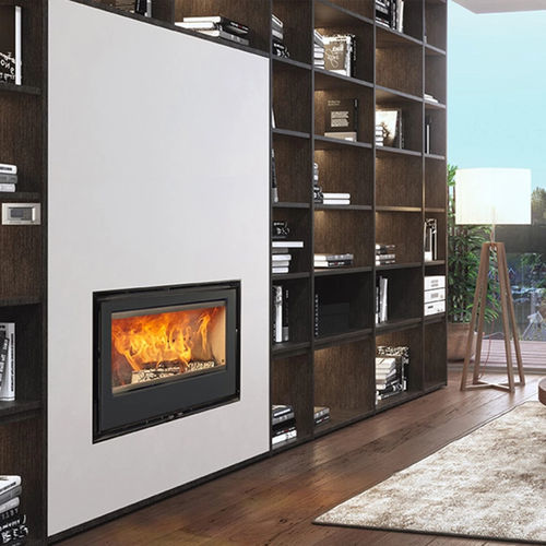 Lareira tipo inserto a lenha - ARc Frontal - ROCAL - em aço / de ventilação forçada / contemporânea