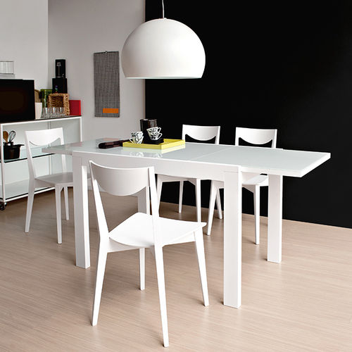 Mesa contemporânea - ARTÙ - ARAN Cucine - em madeira laqueada / retangular / extensível