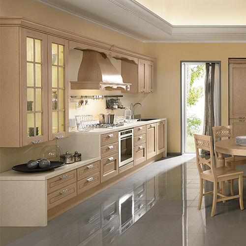 Cozinha de estilo - IMPERIAL - ARAN Cucine - em madeira de freixo / com ilha / com pegas