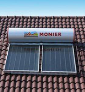 Aquecedor solar de água - Monier Braas - de parede / horizontal / com termossifão