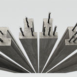 Vigota em concreto protendido - LX12 - KP1 - para piso / pré-fabricada
