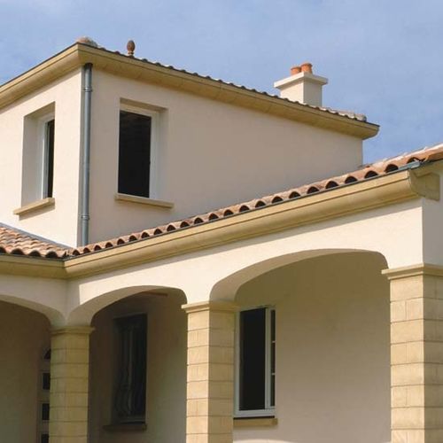 Cornija para telhado - CG - WESER - em concreto / em poliestireno / pré-fabricada