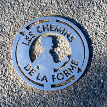 Placa de identificação turística - CLOU PERSONNALISÉ - FRANCE INOX INDUSTRIE - de piso / em aço inoxidável / para ambiente externo