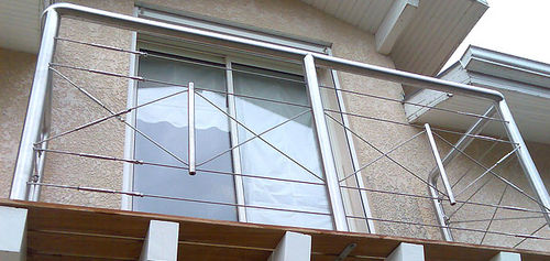 Guarda-corpo em aço inoxidável - SUR MESURE - FRANCE INOX INDUSTRIE - com barras / para ambiente externo / para escada