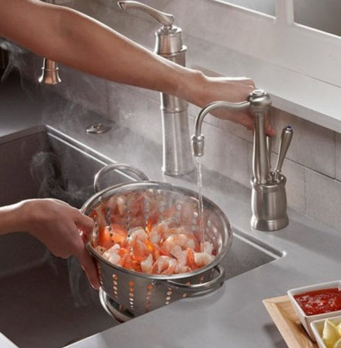 Misturador monocomando para lavatório - FHC2200  - InSinkErator - de bancada / em aço inoxidável / para cozinha